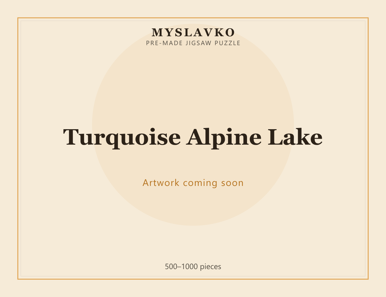 Turquoise Alpine Lake — MySlavko jigsaw puzzle (artwork coming soon)
