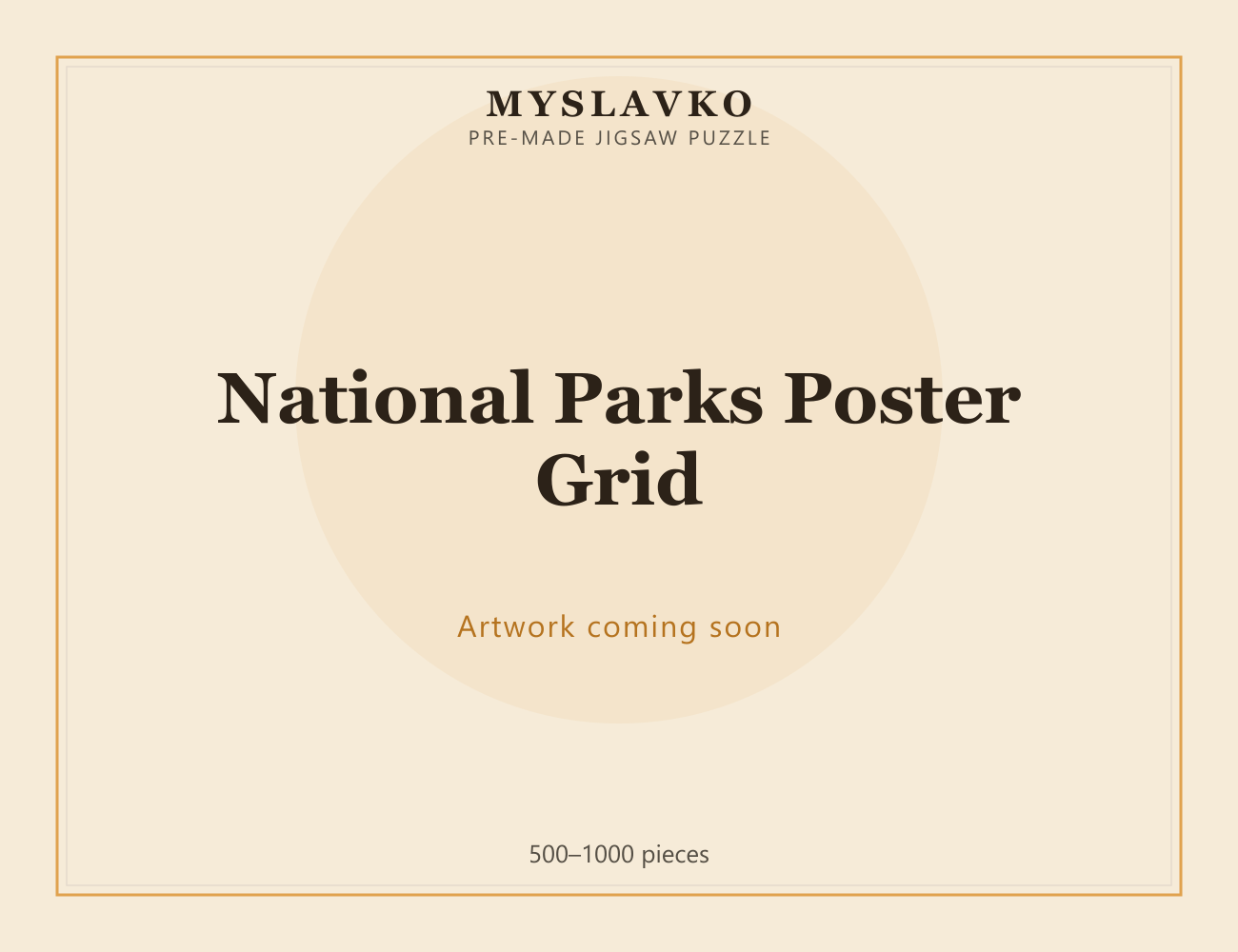 National Parks Poster Grid — MySlavko jigsaw puzzle (artwork coming soon)