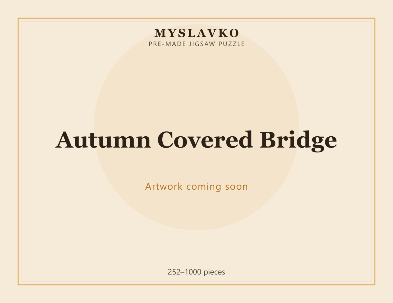 Autumn Covered Bridge — MySlavko jigsaw puzzle (artwork coming soon)