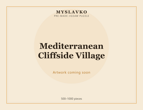 Mediterranean Cliffside Village — MySlavko jigsaw puzzle (artwork coming soon)
