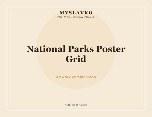 National Parks Poster Grid — MySlavko jigsaw puzzle (artwork coming soon)