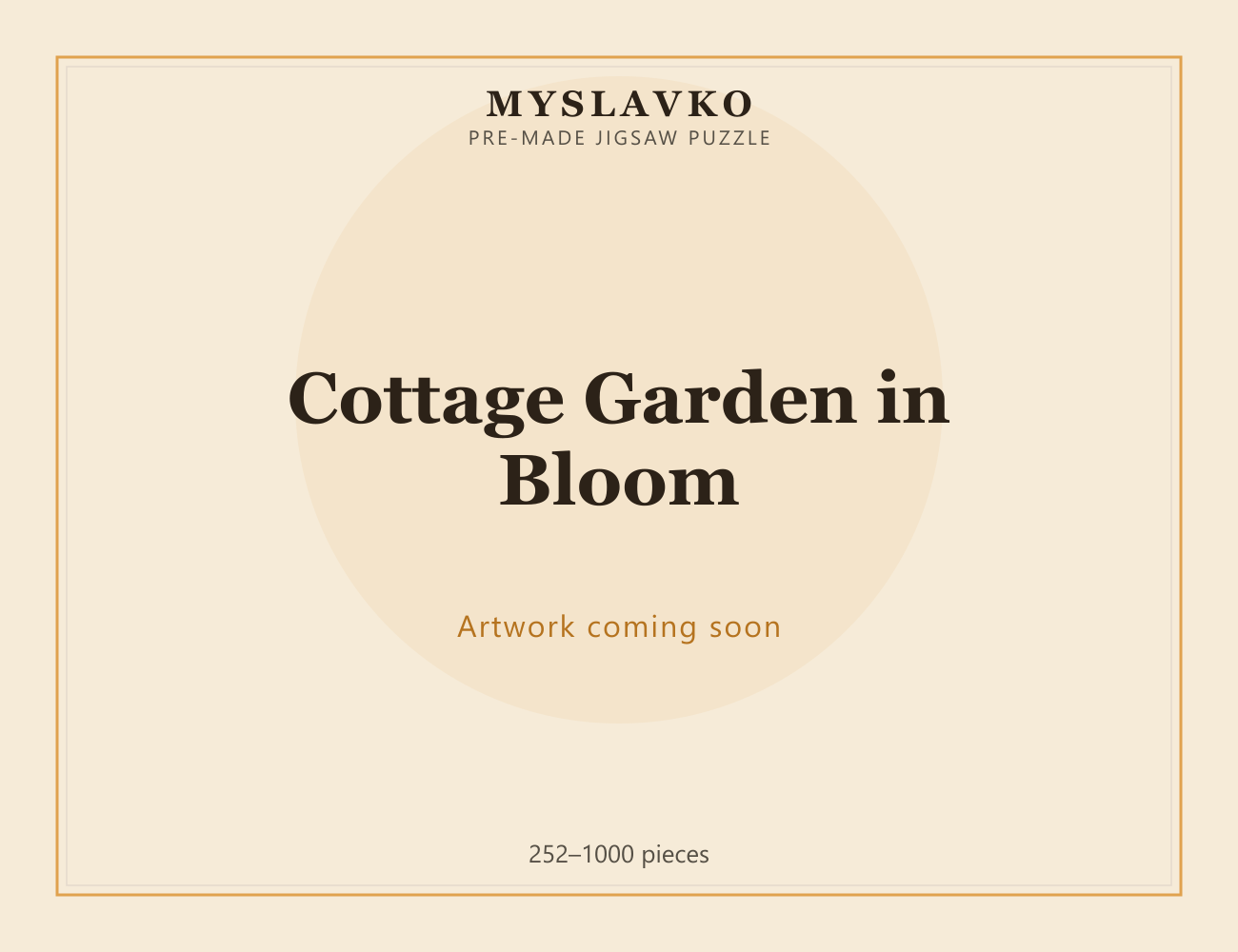 Cottage Garden in Bloom — MySlavko jigsaw puzzle (artwork coming soon)