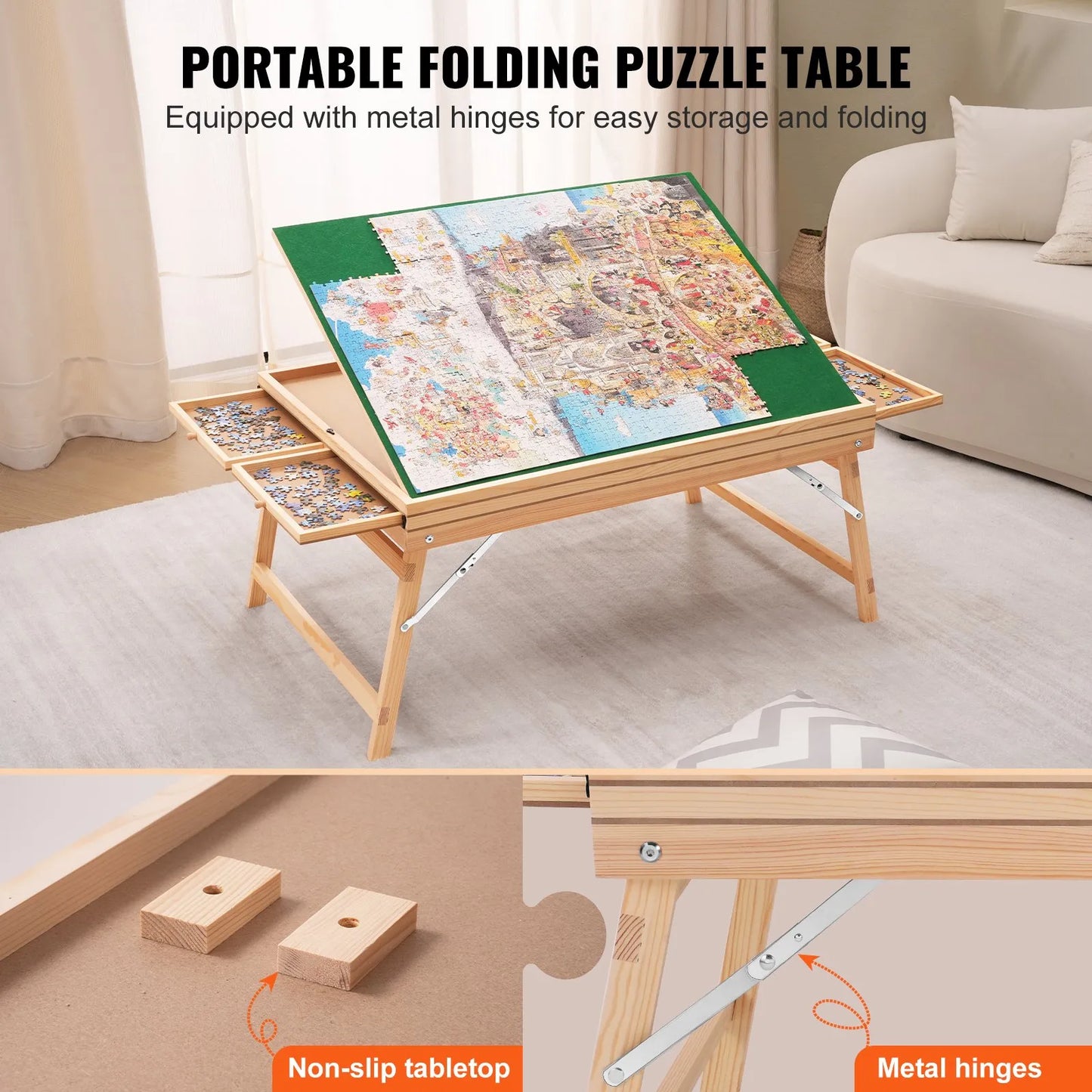 MySlavko™ Adjustable Puzzle Table