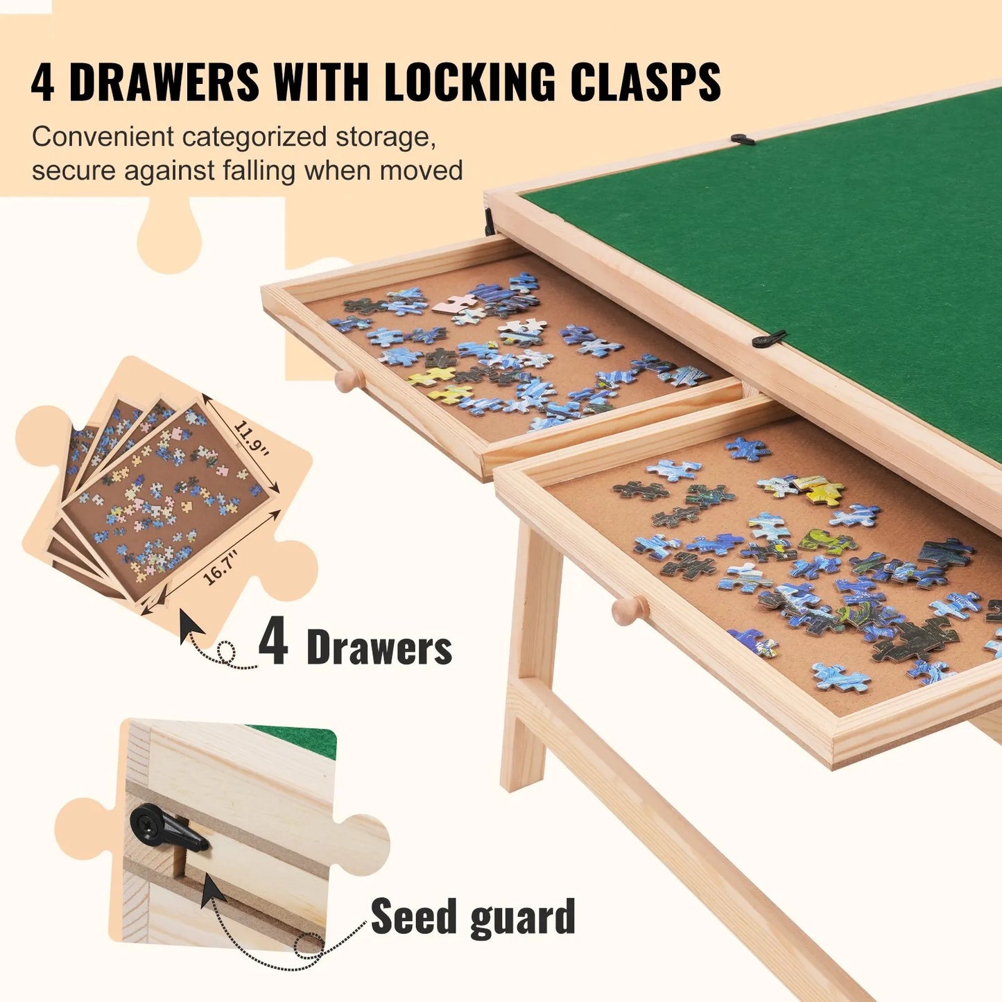 MySlavko™ Adjustable Puzzle Table