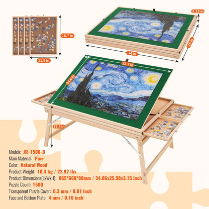 MySlavko™ Adjustable Puzzle Table